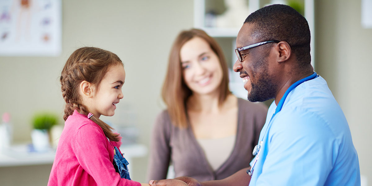 Doctor with child